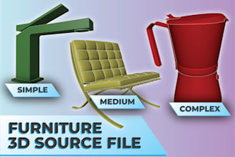 create a 3d furniture from your project
