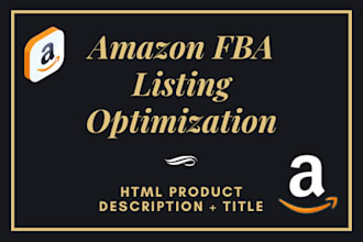 do your amazon fba product listing creation and listing optimization