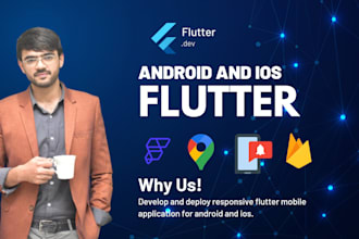 do custom android and ios mobile app development with flutter
