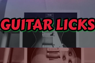 create awesome  guitar melodies, licks for your beat