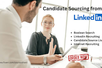 do candidate sourcing from linkedin