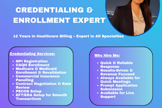 do credentialing , contracting , enrollment and medical billing