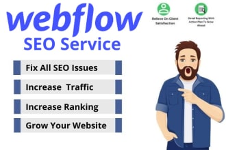 be your webflow SEO expert for increase google ranking
