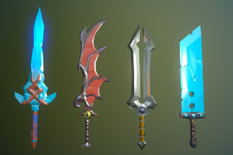 make lowpoly 3d game assets