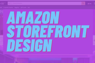 do amazon storefront design, redesign, and SEO of storefront