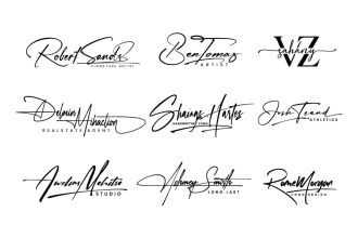 design handwriting, signature, scripted, handwritten, cursive style logo