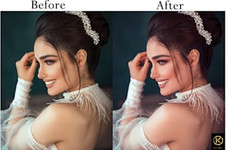 do adobe photoshop editing and retouching  service