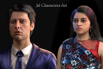 3d modeling and rendering characters, creatures and hard surfaces