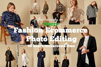 retouch your fashion ecommerce  photo in 48 hours