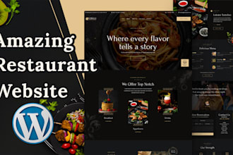 design a restaurant website in wordpress website in 10 hours