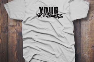 design graffiti style typography t shirt