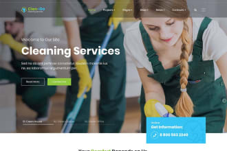create house ,office cleaning booking service wordpress website