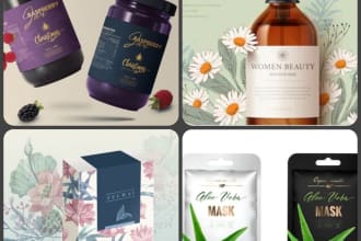 do creative product packaging design and label design