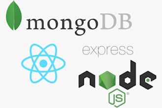 develop web application using mern stack, react, node and database