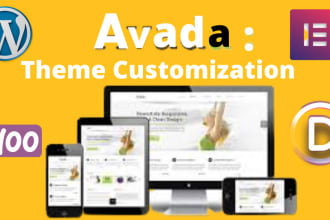 do your avada, divi expert theme customization