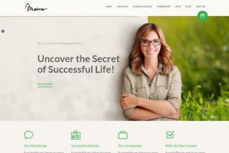 develop a life coaching, consulting, speaker, and trainer website