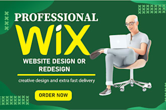 design or redesign a professional wix studio or wix website