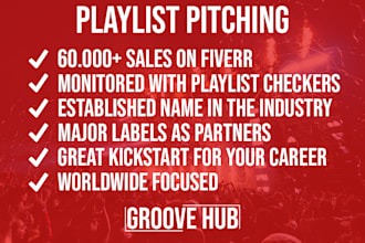 pitch music to a big network of organic playlists