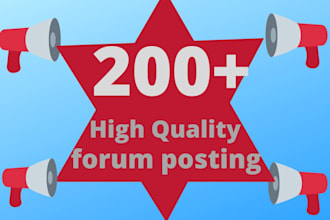 do manual HQ forum posting backlinks link building