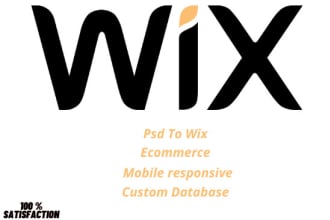 design and develop your wix website