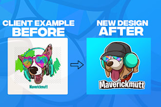 design mascot logo for gaming, esport, twitch