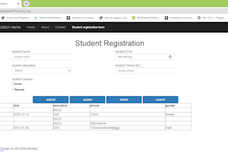 do web development with database connectivity