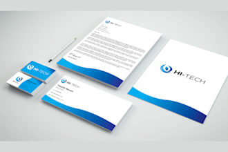 design business card letterhead and stationery items