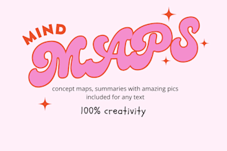 do mind maps, concept maps, creative summaries for any  subject