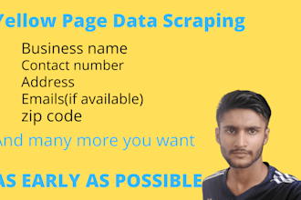 scrape data from yellow page and from any site