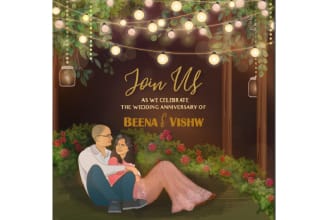 draw couple illustration for you