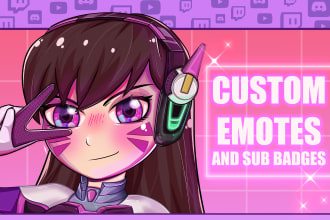 create custom anime emotes for twitch, discord, youtube