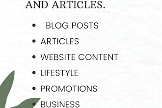 write engaging blog posts and articles