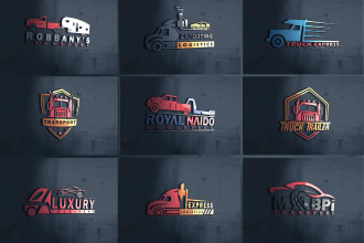 create an exquisite transport, logistics and trucking logo within few hours