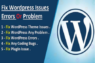 fix wordpress issues and bugs