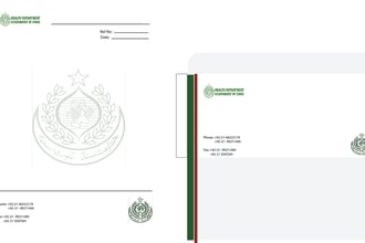 design a professional letterhead and envelope