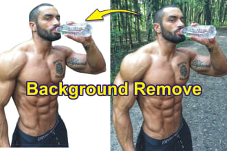 do picture background removal, crop and resize photo