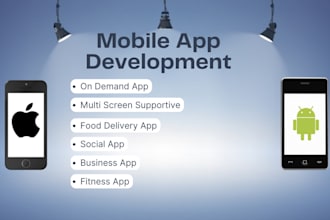 develop android and ios mobile app using react native