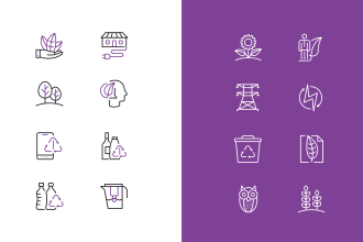 design unique modern custom icon set for websites and apps