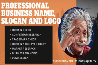brainstorm amazing business name, brand name, and slogan