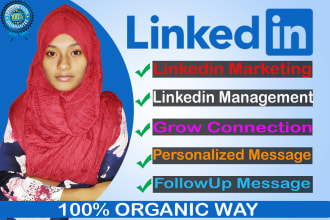 do linkedin marketing for building a large network