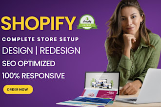 build shopify dropshipping store or shopify ecommerce website