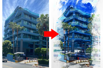turn your image to marker or water color styles in no time