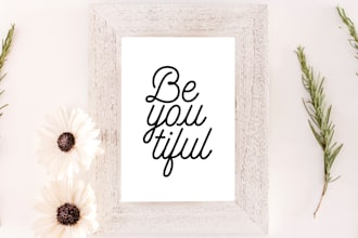 create a custom text poster