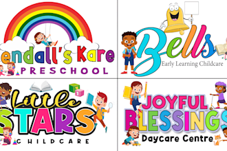 do childcare, daycare, school, education ,kids logo design