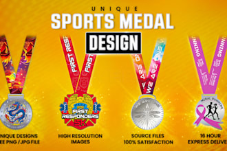 do unique sports medal design for your events