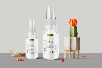 do cbd ,bottle label shampoo label cosmetic packaging design
