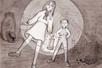 create beautiful hand painted illustrations