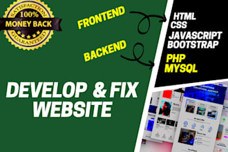 develop custom PHP website, fix webapp for you