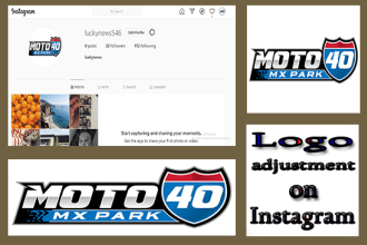 resize and adjust logo or image for instagram profile