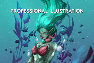 do a professional character illustration for you